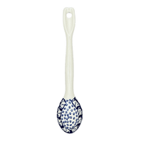 A picture of a Polish Pottery Spoon, Stirring Spoon, 12" in "Kitty Cat Path" by Manufaktura | L008T-KOT6 as shown at PolishPotteryOutlet.com/products/12-large-stirring-spoon-kitty-cat-path-l008t-kot6