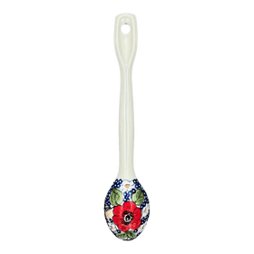 Polish Pottery Stirring Spoon (Poppies & Posies) | L008S-IM02 Additional Image at PolishPotteryOutlet.com