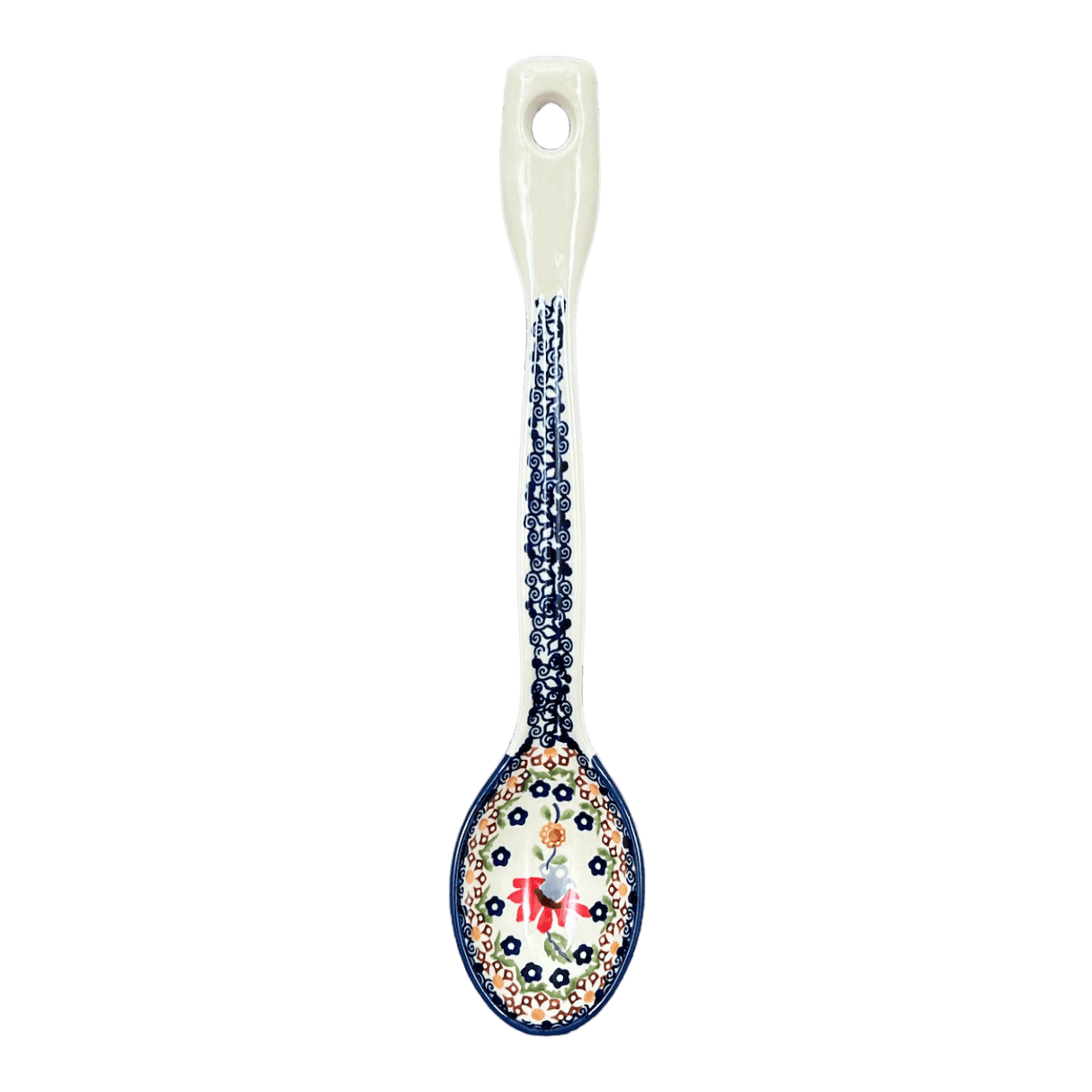 Spoon, Stirring Spoon, 12" in "Mediterranean Blossoms" by Manufaktura | L008S-P274