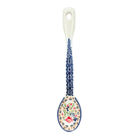 A picture of a Polish Pottery Spoon, Stirring Spoon, 12" in "Poppy Persuasion" by Manufaktura | L008S-P265 as shown at PolishPotteryOutlet.com/products/12-large-stirring-spoon-poppy-persuasion-l008s-p265