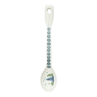 A picture of a Polish Pottery Spoon, Stirring Spoon, 12" in "Pine Forest" by Manufaktura | L008S-PS29 as shown at PolishPotteryOutlet.com/products/12-large-stirring-spoon-pine-forest-l008s-ps29