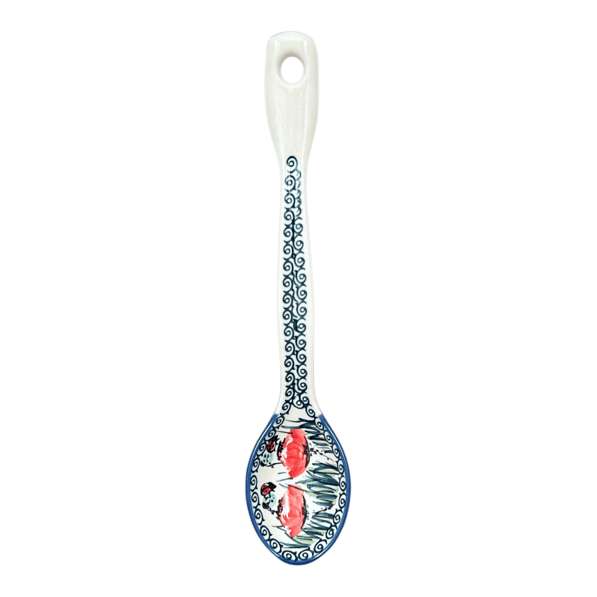 Spoon, Stirring Spoon, 12" in "Poppy Paradise" by Manufaktura | L008S-PD01