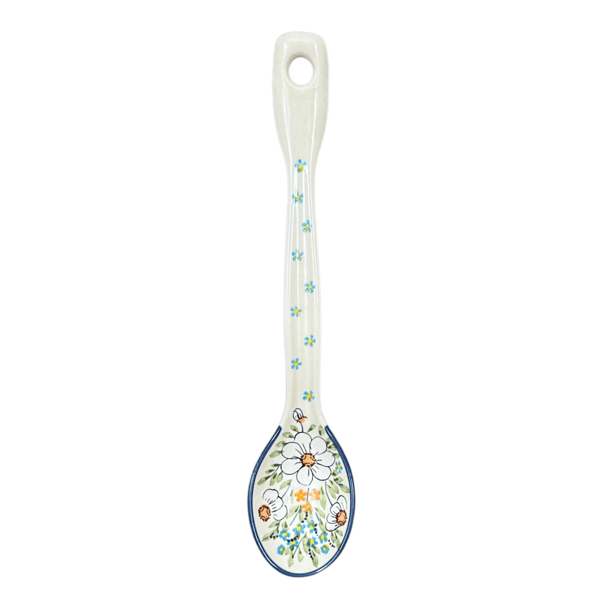 Spoon, Stirring Spoon, 12" in "Daisy Bouquet" by Manufaktura | L008S-TAB3