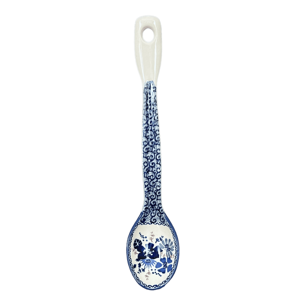 Spoon, Stirring Spoon, 12" in "Blue Life" by Manufaktura | L008S-EO39