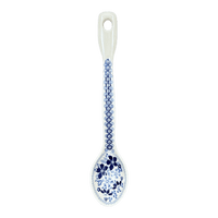 A picture of a Polish Pottery Spoon, Stirring Spoon, 12" in "Duet in Blue" by Manufaktura | L008S-SB01 as shown at PolishPotteryOutlet.com/products/12-large-stirring-spoon-duet-in-blue-l008s-sb01