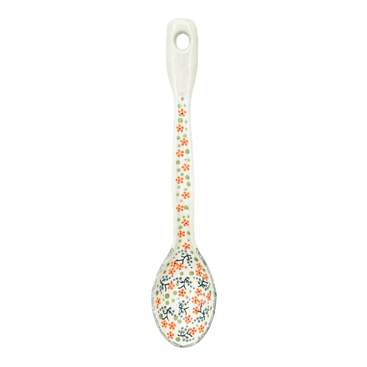 Spoon, Stirring Spoon, 12" in "Peach Blossoms" by Manufaktura | L008S-AS46