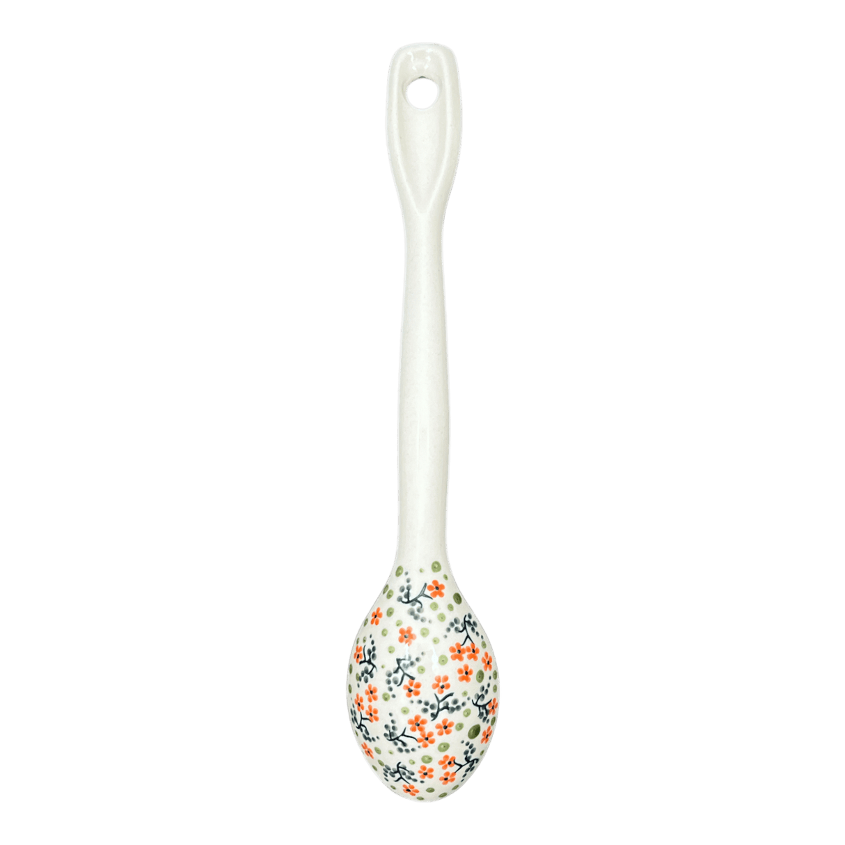 Spoon, Stirring Spoon, 12" in "Peach Blossoms" by Manufaktura | L008S-AS46