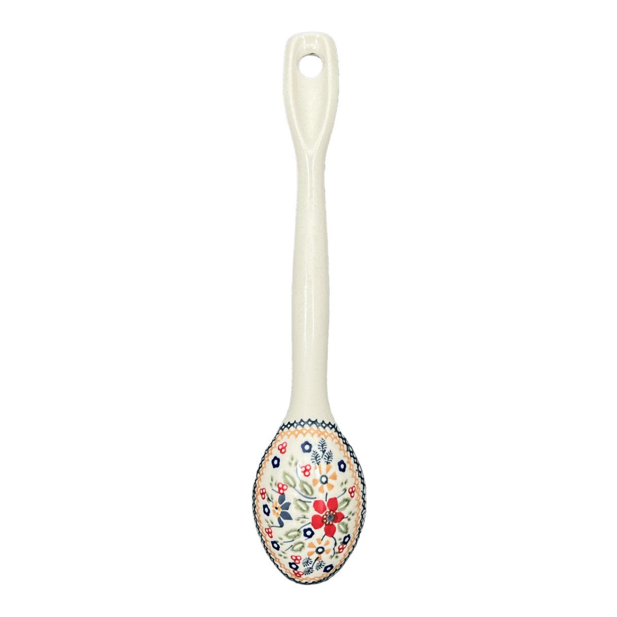 Spoon, Stirring Spoon, 12" in "Ruby Bouquet" by Manufaktura | L008S-DPCS