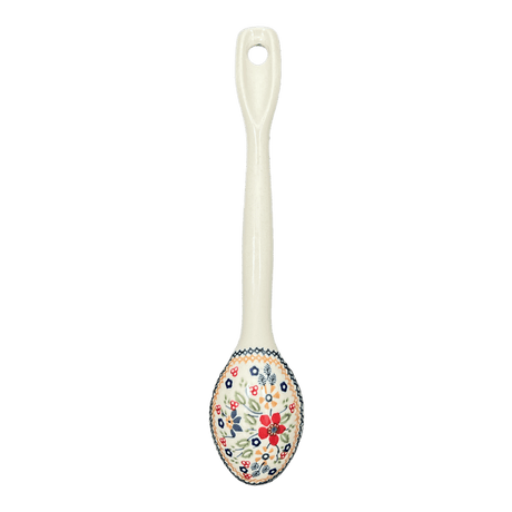 Spoon, Stirring Spoon, 12" in "Ruby Bouquet" by Manufaktura | L008S-DPCS