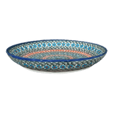 Bowl, Round, Shallow, 12.5" in "Teal Pompons" by Andy | NDA199-62