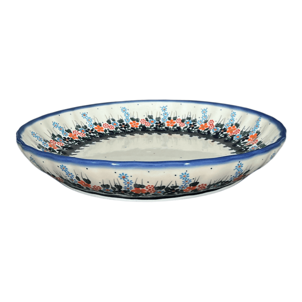 Bowl, Round, Shallow, 12.5" in "Fall Wildflowers" by Andy | NDA199-23