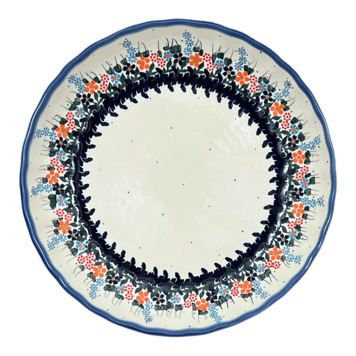 Bowl, Round, Shallow, 12.5" in "Fall Wildflowers" by Andy | NDA199-23