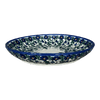 Polish Pottery 12.5" Shallow Bowl/Baker (Blue Cascade) | NDA199-A31 at PolishPotteryOutlet.com