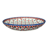 Bowl, Round, Shallow, 12.5" in "Red Lattice" by Andy | NDA199-20