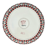 Bowl, Round, Shallow, 12.5" in "Red Lattice" by Andy | NDA199-20