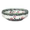 Polish Pottery Multangular Bowl (Cherry Blossoms) | M058S-DPGJ at PolishPotteryOutlet.com
