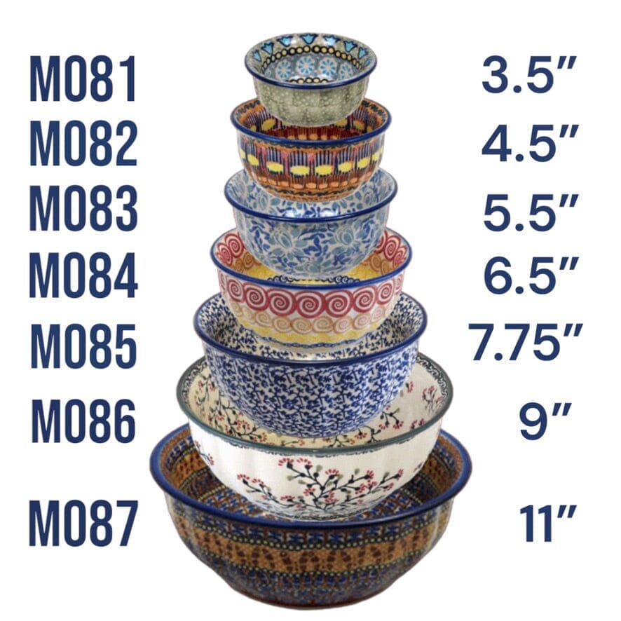 Bowl, Round, 9" Bowl in "Snowy Pines" by Manufaktura | M086T-U22