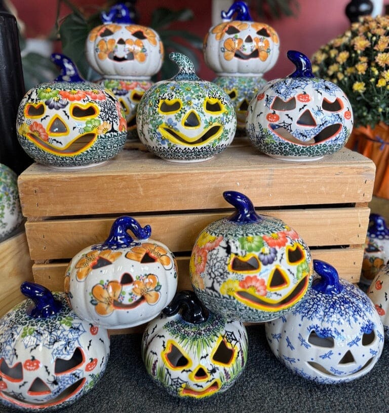 Decorative Pumpkin, 4.5" in "Mushroom Meadow" by Galia | GAD45-ULA3