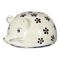A picture of a Polish Pottery Hedgehog Bank (Petite Floral) | S005T-64 as shown at PolishPotteryOutlet.com/products/hedgehog-bank-petite-floral-s005t-64