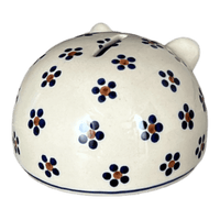 A picture of a Polish Pottery Hedgehog Bank (Petite Floral) | S005T-64 as shown at PolishPotteryOutlet.com/products/hedgehog-bank-petite-floral-s005t-64