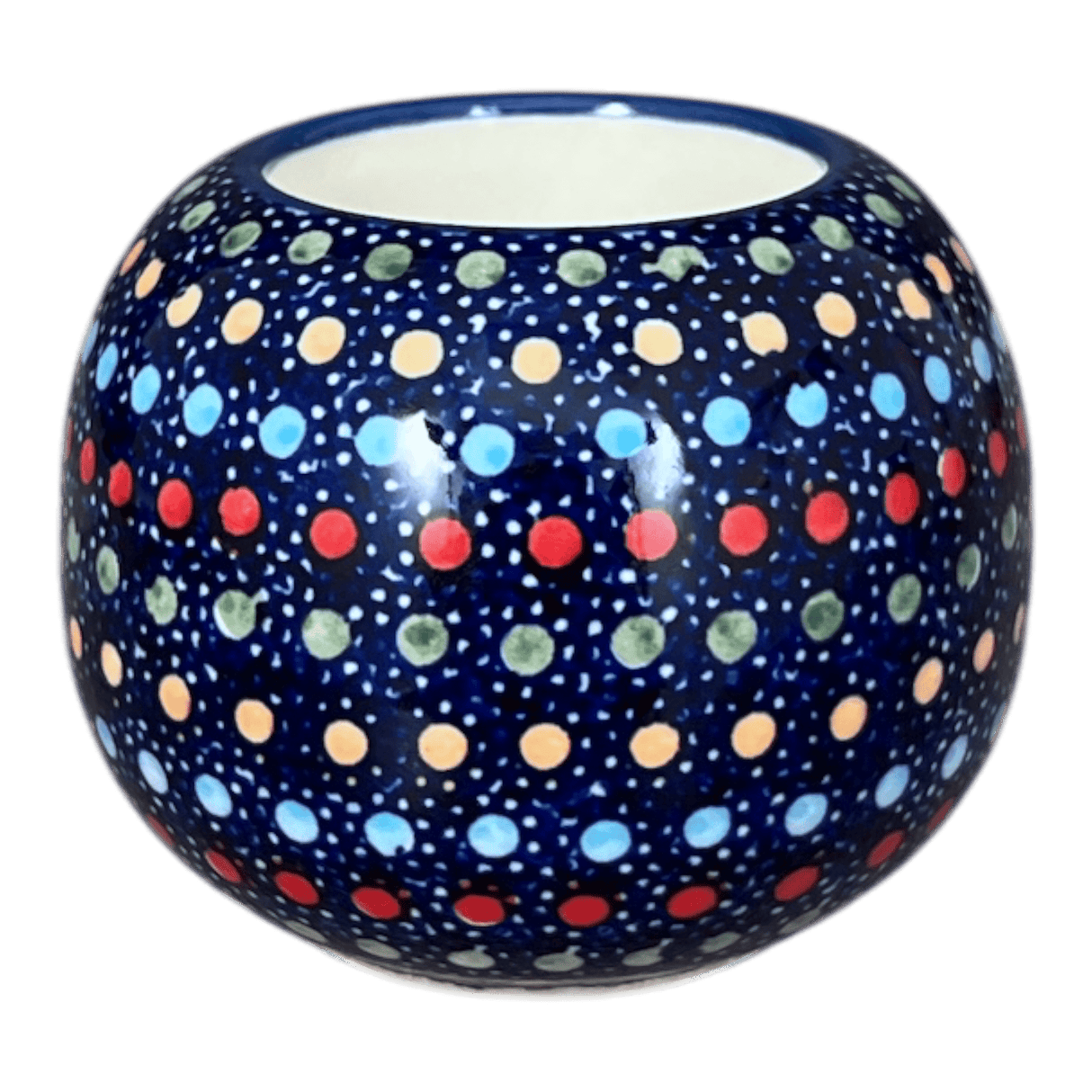 Candle Holder, Ball-Shaped, 2.5" in "Neon Lights" by Manufaktura | S007S-IZ20