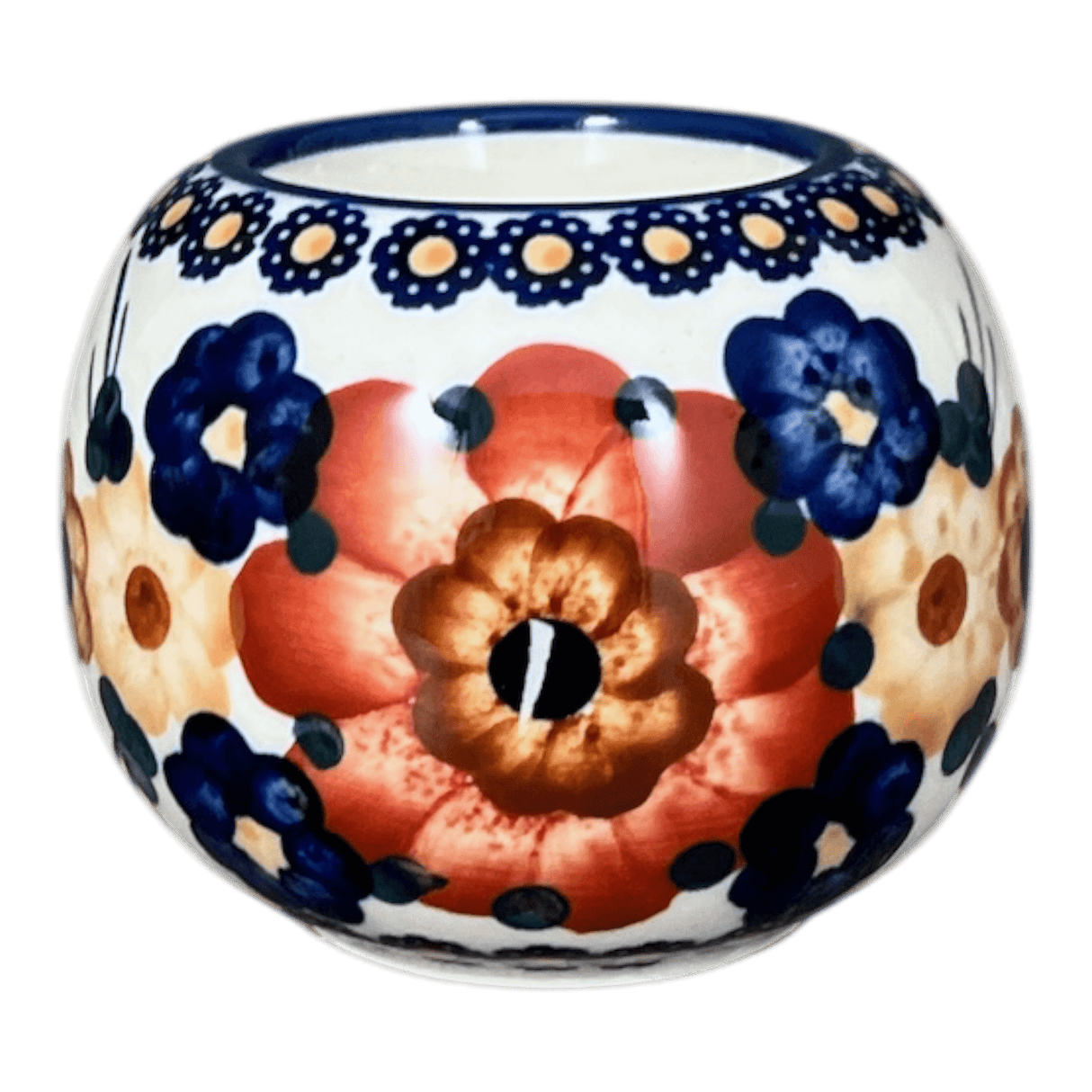 Candle Holder, Ball-Shaped, 2.5" in "Bouquet in a Basket" by Manufaktura | S007S-JZK