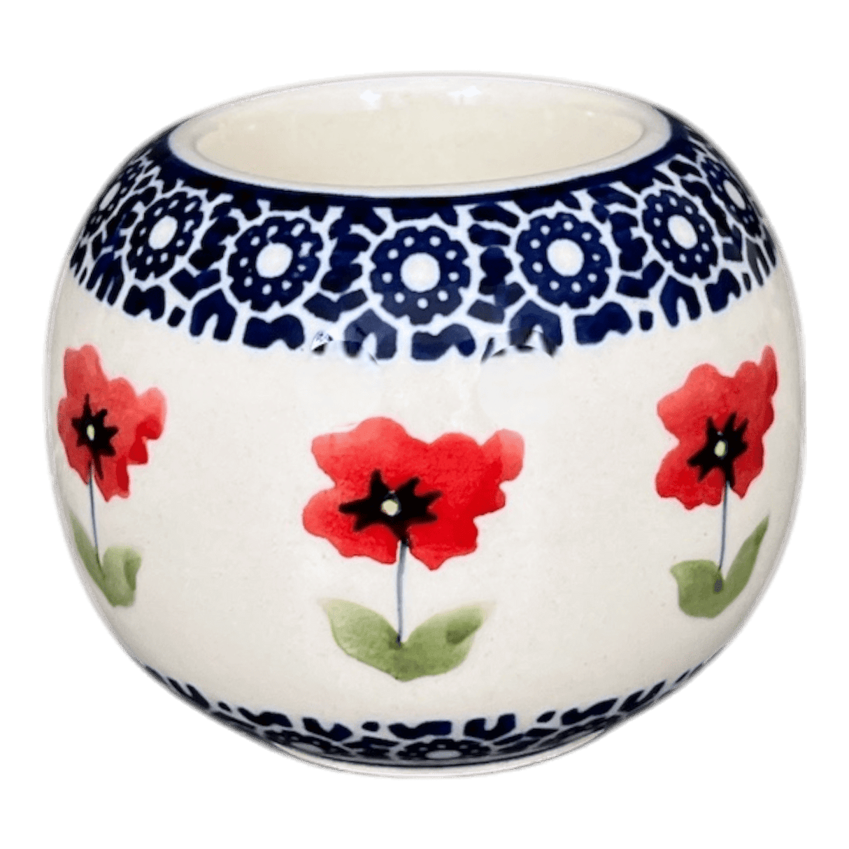 Candle Holder, Ball-Shaped, 2.5" in "Poppy Garden" by Manufaktura | S007T-EJ01