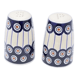 Salt & Pepper, 3.75" in "Peacock in Line" by Manufaktura | S086T-54A