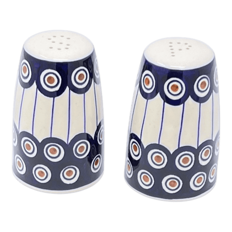 Salt & Pepper, 3.75" in "Peacock in Line" by Manufaktura | S086T-54A