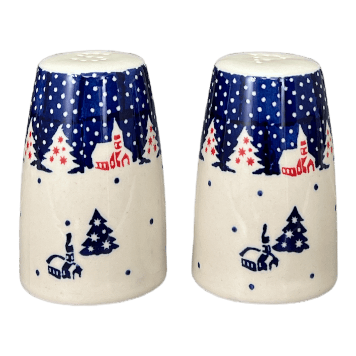 Salt & Pepper, 3.75" in "Christmas Chapel" by Manufaktura | S086T-CHDK