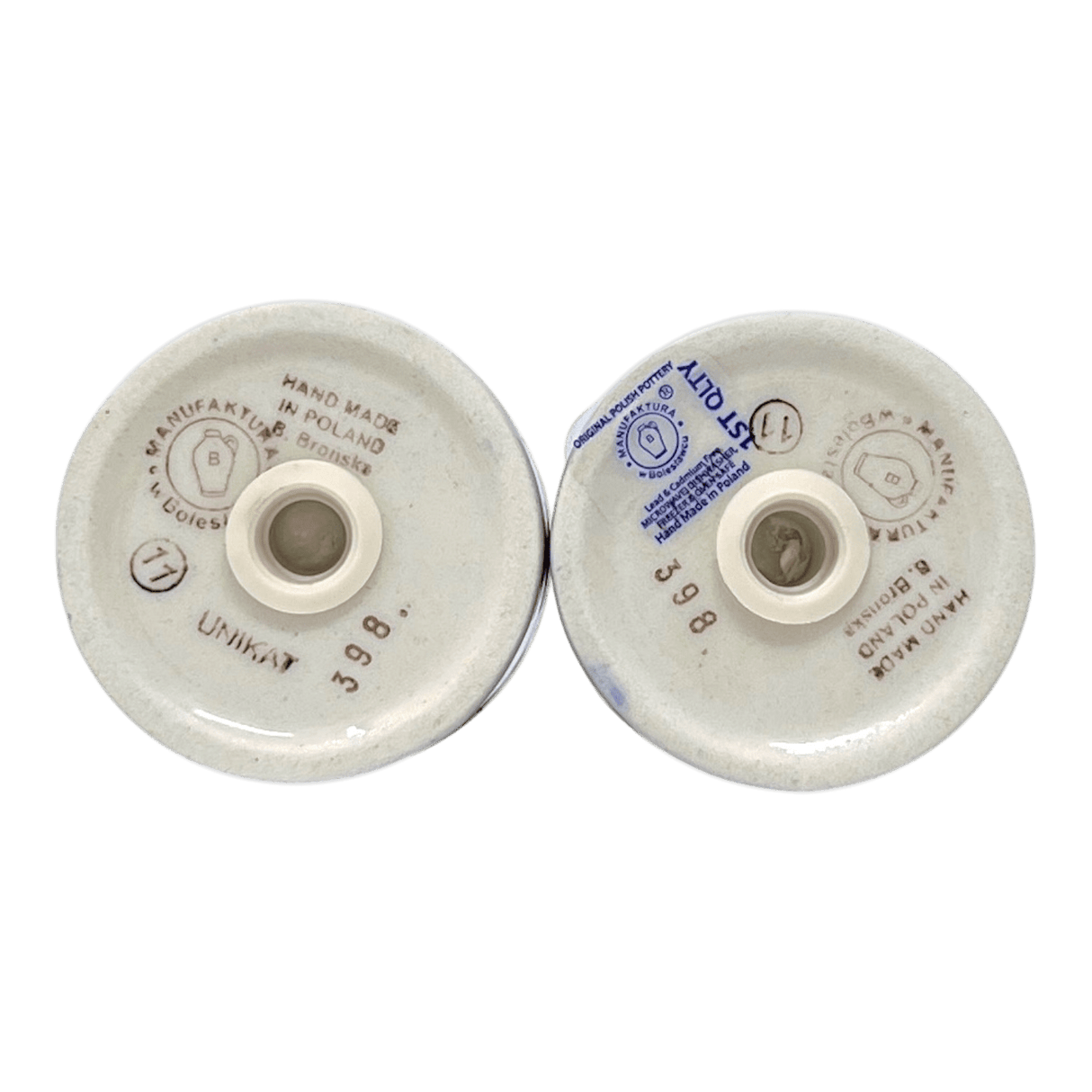 Salt & Pepper, 3.75" in "Bouncing Blue Blossoms" by Manufaktura | S086U-IM03