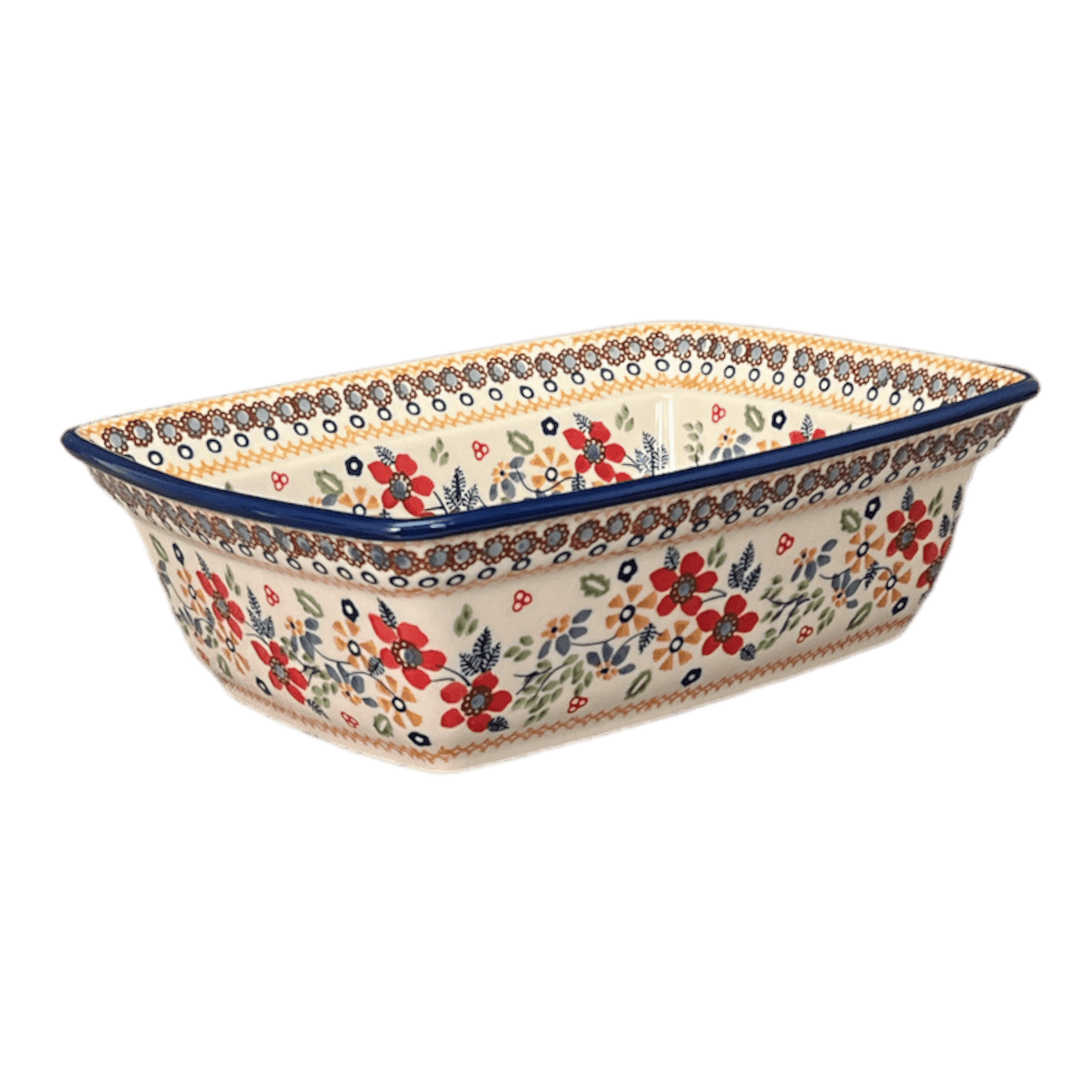 Casserole, Rectangular, Deep, 7.5" x 10" in "Ruby Duet" by Manufaktura | S105S-DPLC