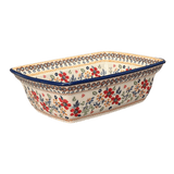 Casserole, Rectangular, Deep, 7.5" x 10" in "Ruby Duet" by Manufaktura | S105S-DPLC