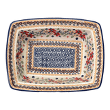 Casserole, Rectangular, Deep, 7.5" x 10" in "Ruby Duet" by Manufaktura | S105S-DPLC