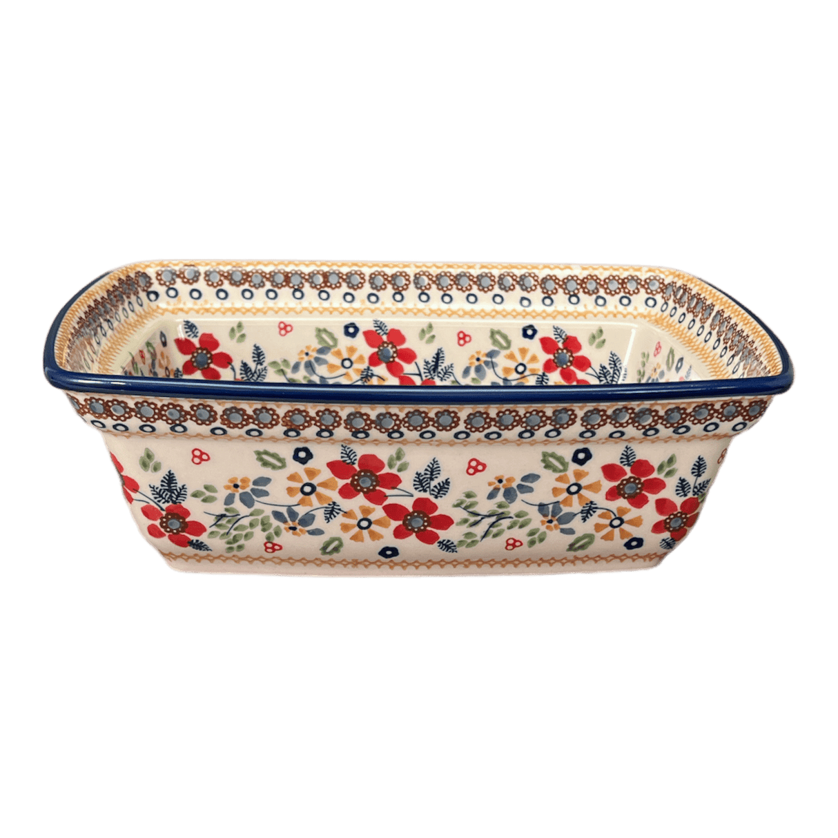 Casserole, Rectangular, Deep, 7.5" x 10" in "Ruby Duet" by Manufaktura | S105S-DPLC