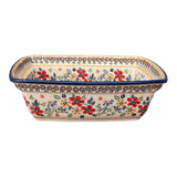 Casserole, Rectangular, Deep, 7.5" x 10" in "Ruby Duet" by Manufaktura | S105S-DPLC