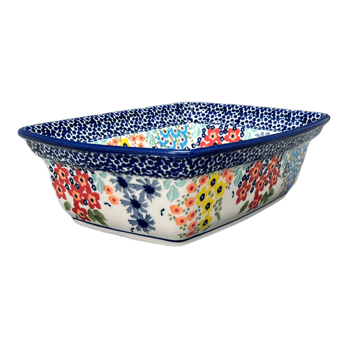 Casserole, Rectangular, Deep, 7.5" x 10" in "Brilliant Garden" by Manufaktura | S105S-DPLW