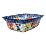 Casserole, Rectangular, Deep, 7.5" x 10" in "Brilliant Garden" by Manufaktura | S105S-DPLW