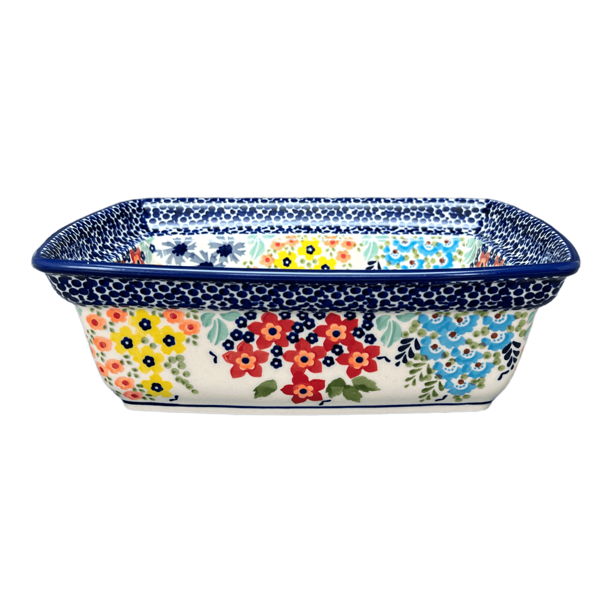 Casserole, Rectangular, Deep, 7.5" x 10" in "Brilliant Garden" by Manufaktura | S105S-DPLW