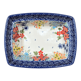 Casserole, Rectangular, Deep, 7.5" x 10" in "Brilliant Garden" by Manufaktura | S105S-DPLW