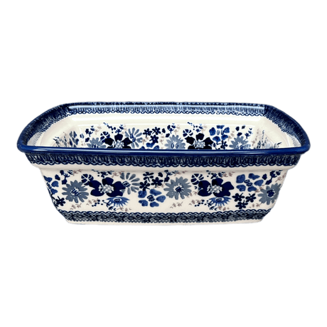 Casserole, Rectangular, Deep, 7.5" x 10" in "Blue Life" by Manufaktura | S105S-EO39