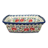 Casserole, Rectangular, Deep, 7.5" x 10" in "Floral Fantasy" by Manufaktura | S105S-P260