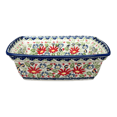 Casserole, Rectangular, Deep, 7.5" x 10" in "Floral Fantasy" by Manufaktura | S105S-P260