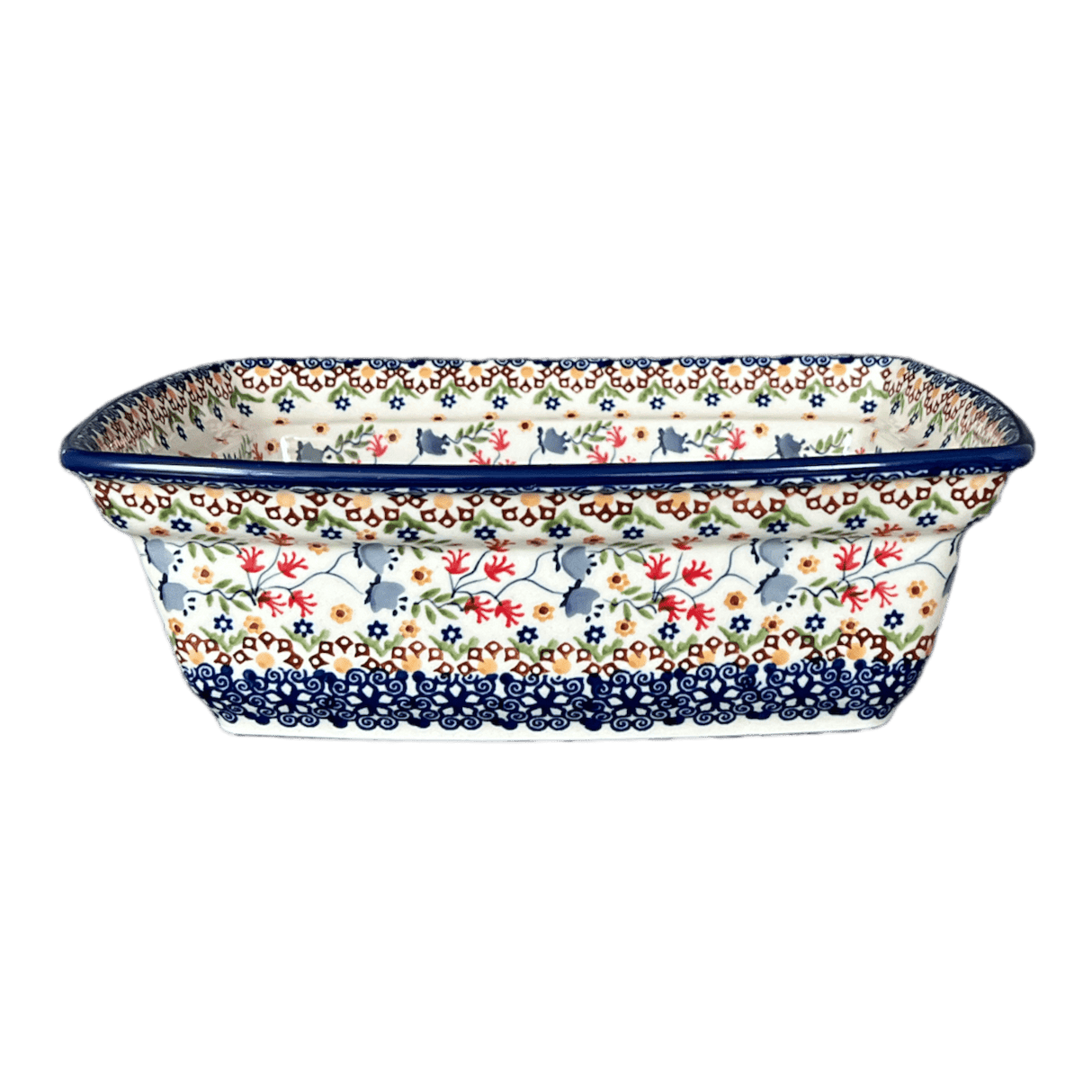 Casserole, Rectangular, Deep, 7.5" x 10" in "Wildflower Delight" by Manufaktura | S105S-P273