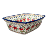 Casserole, Rectangular, Deep, 7.5" x 10" in "Mediterranean Blossoms" by Manufaktura | S105S-P274