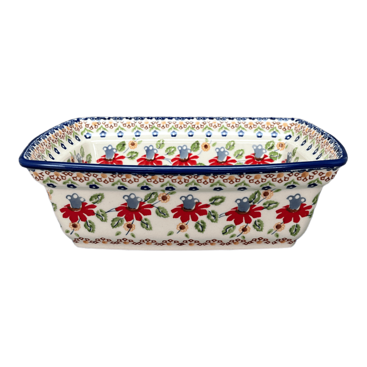 Casserole, Rectangular, Deep, 7.5" x 10" in "Mediterranean Blossoms" by Manufaktura | S105S-P274