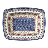 Casserole, Rectangular, Deep, 7.5" x 10" in "Mediterranean Blossoms" by Manufaktura | S105S-P274