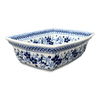 Polish Pottery Deep 7.5" x 10" Casserole Dish (Duet in Blue) | S105S-SB01 at PolishPotteryOutlet.com