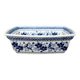 Casserole, Rectangular, Deep, 7.5" x 10" in "Duet in Blue" by Manufaktura | S105S-SB01