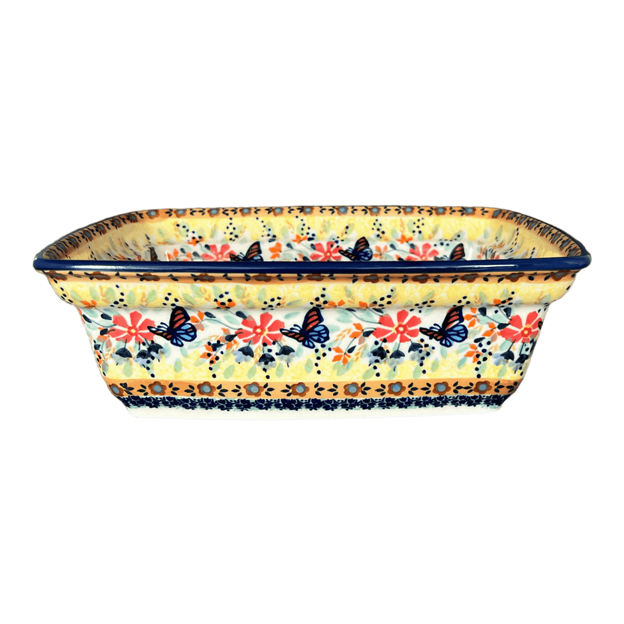 Casserole, Rectangular, Deep, 7.5" x 10" in "Butterfly Bliss" by Manufaktura | S105S-WK73